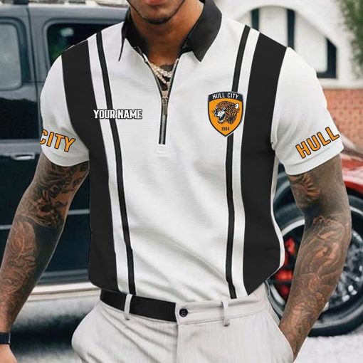 Hull City AFC Custom Name New Version Zipper Polo Shirt Hull City AFC Custom Name New Version Zipper Polo Shirt