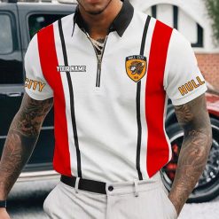 Hull City AFC Custom Name New Version Zipper Polo Shirt
