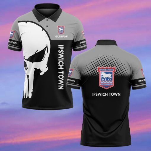 Ipswich Town FC Custom Name New Edition Skull Polo Shirt Ipswich Town FC Custom Name New Edition Skull Polo Shirt