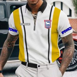 Ipswich Town FC Custom Name New Version Zipper Polo Shirt