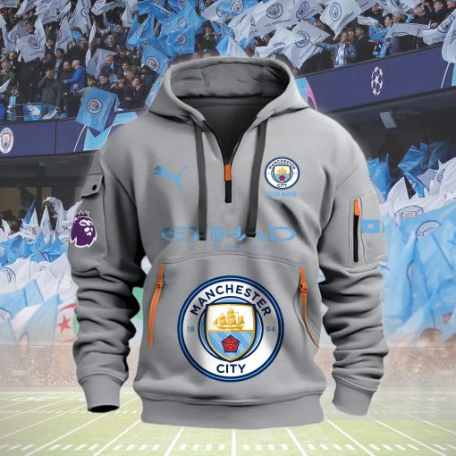 Manchester City New Version Quarter Zip Hoodie