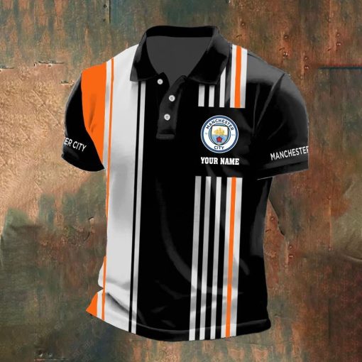 Manchester City Custom Name New Version Polo Shirt