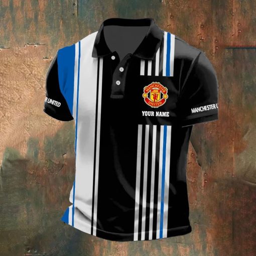Manchester United Custom Name New Version Polo Shirt Manchester United Custom Name New Version Polo Shirt