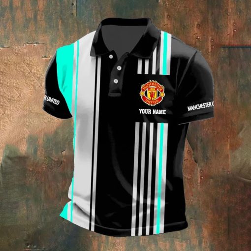 Manchester United Custom Name New Version Polo Shirt Manchester United Custom Name New Version Polo Shirt