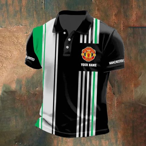 Manchester United Custom Name New Version Polo Shirt Manchester United Custom Name New Version Polo Shirt