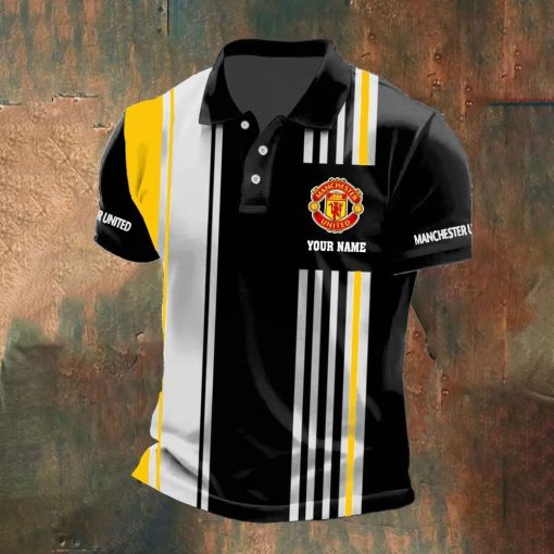Manchester United Custom Name New Version Polo Shirt Manchester United Custom Name New Version Polo Shirt