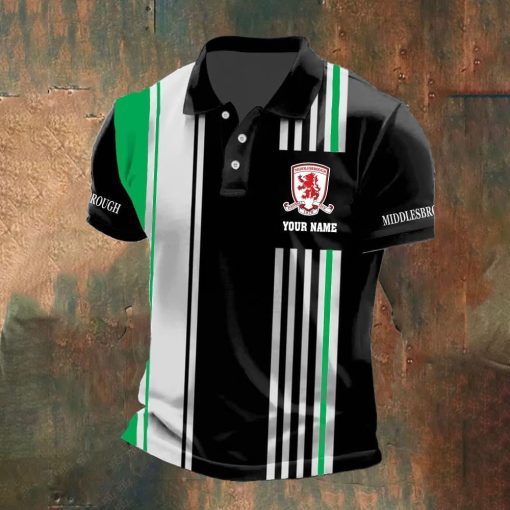 Middlesbrough FC Custom Name New Version Polo Shirt Middlesbrough FC Custom Name New Version Polo Shirt