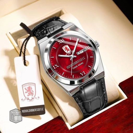 Middlesbrough FC Custom Name New Version Signature Watch