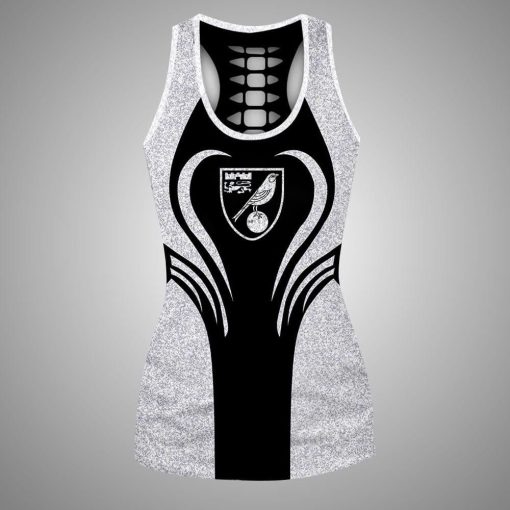 Norwich City FC Sports Edition Hollow Tank Top and Leggings Norwich City FC Sports Edition Hollow Tank Top and Leggings