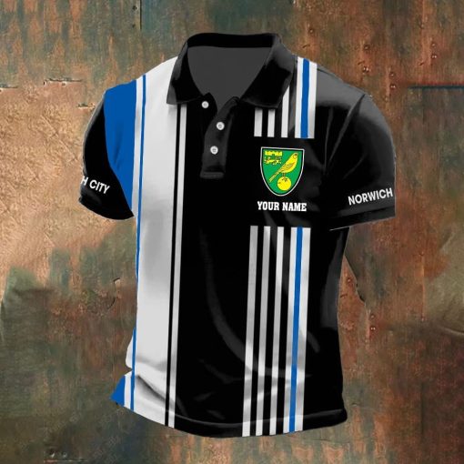 Norwich City FC Custom Name New Version Polo Shirt