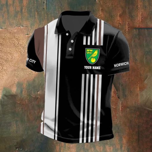 Norwich City FC Custom Name New Version Polo Shirt
