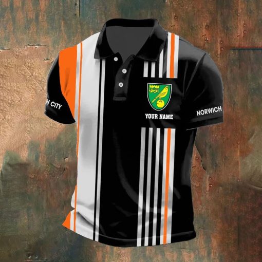 Norwich City FC Custom Name New Version Polo Shirt