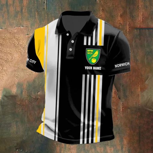 Norwich City FC Custom Name New Version Polo Shirt