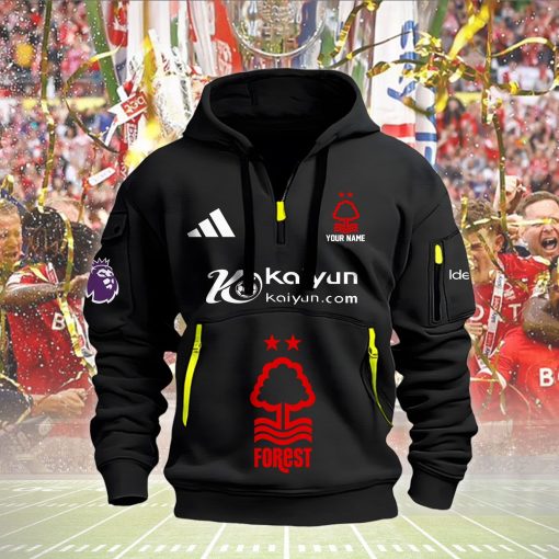 Nottingham Forest FC Custom Name New Version Quarter Zip Hoodie Nottingham Forest FC Custom Name New Version Quarter Zip Hoodie