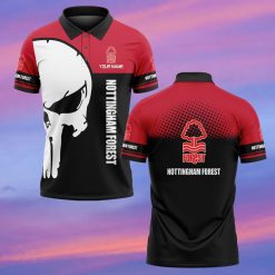 Nottingham Forest FC Custom Name New Edition Skull Polo Shirt
