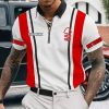 Nottingham Forest FC Custom Name New Version Zipper Polo Shirt