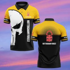 Nottingham Forest FC Custom Name New Edition Skull Polo Shirt
