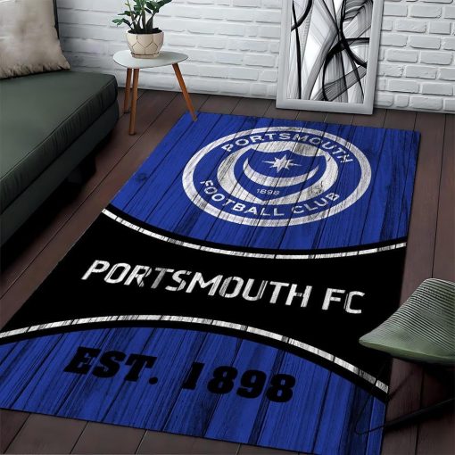 Portsmouth FC New Version Floor Rug Portsmouth FC New Version Floor Rug