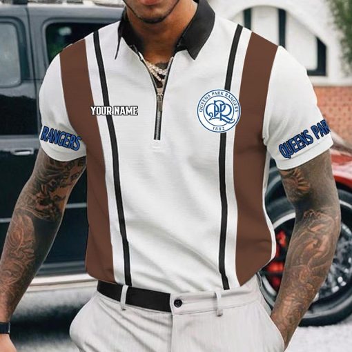 Queens Park Rangers FC Custom Name New Version Zipper Polo Shirt Queens Park Rangers FC Custom Name New Version Zipper Polo Shirt