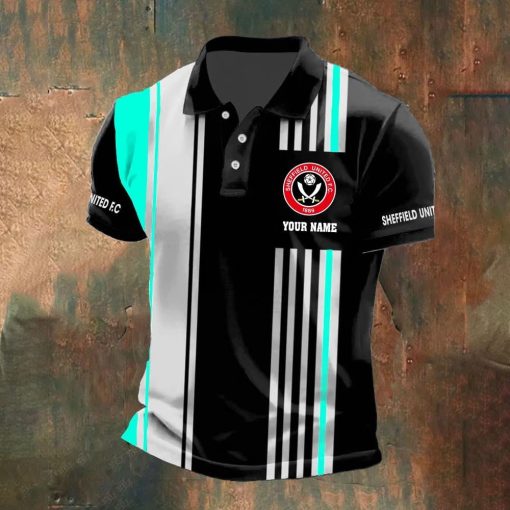 Sheffield United FC Custom Name New Version Polo Shirt Sheffield United FC Custom Name New Version Polo Shirt