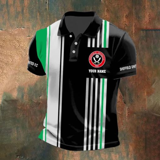 Sheffield United FC Custom Name New Version Polo Shirt Sheffield United FC Custom Name New Version Polo Shirt