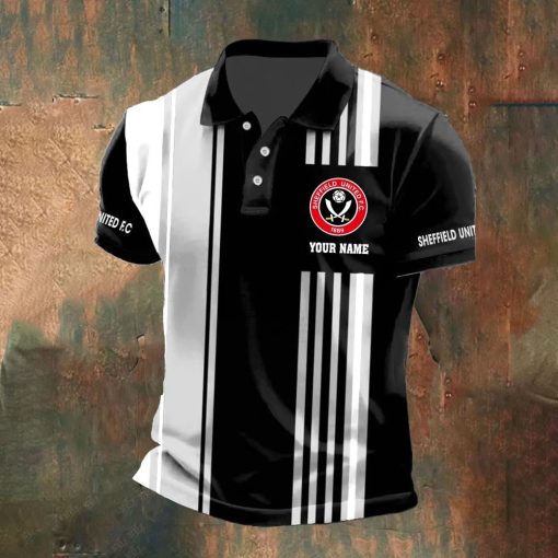 Sheffield United FC Custom Name New Version Polo Shirt Sheffield United FC Custom Name New Version Polo Shirt