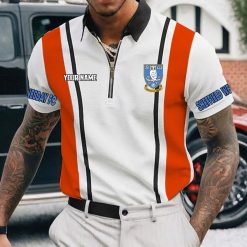 Sheffield Wednesday FC Custom Name New Version Zipper Polo Shirt