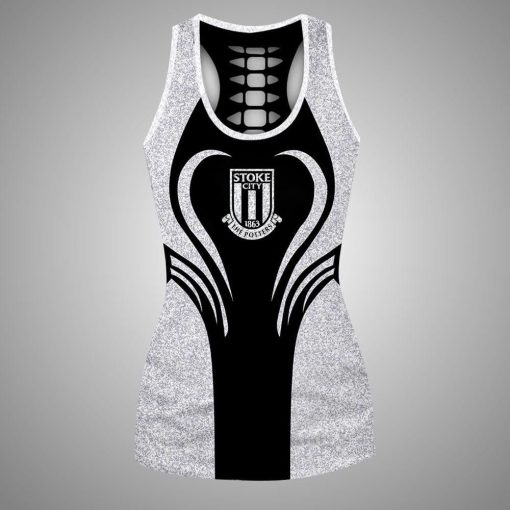 Stoke City FC Sports Edition Hollow Tank Top and Leggings Stoke City FC Sports Edition Hollow Tank Top and Leggings