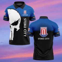 Stoke City FC Custom Name New Edition Skull Polo Shirt