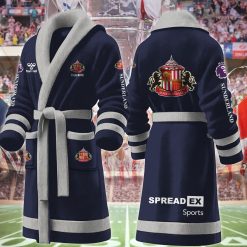 Sunderland AFC Custom Name New Version Fleece Bathrobe