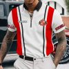 Sunderland AFC Custom Name New Version Zipper Polo Shirt
