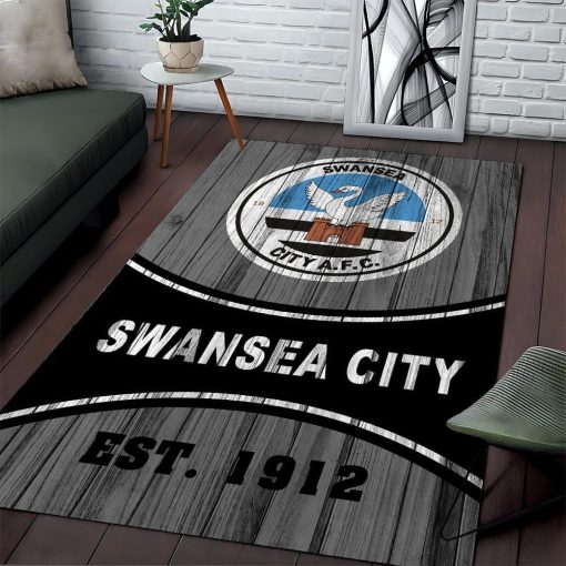Swansea City AFC New Version Floor Rug Swansea City AFC New Version Floor Rug