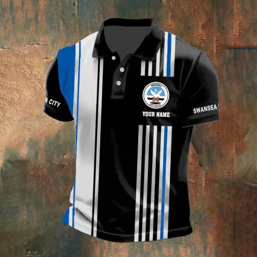 Swansea City AFC Custom Name New Version Polo Shirt Swansea City AFC Custom Name New Version Polo Shirt