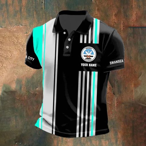 Swansea City AFC Custom Name New Version Polo Shirt Swansea City AFC Custom Name New Version Polo Shirt