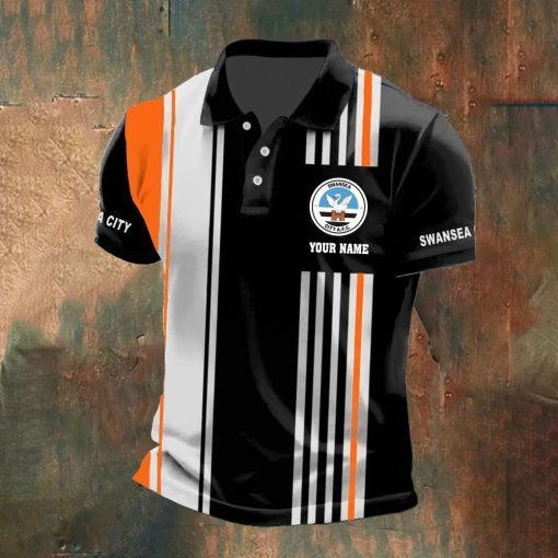 Swansea City AFC Custom Name New Version Polo Shirt Swansea City AFC Custom Name New Version Polo Shirt