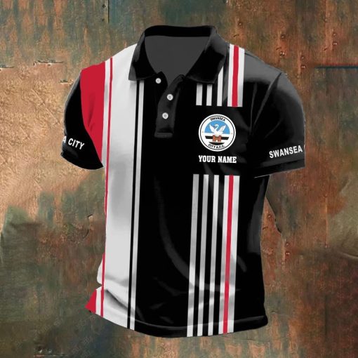 Swansea City AFC Custom Name New Version Polo Shirt Swansea City AFC Custom Name New Version Polo Shirt