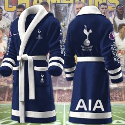 Tottenham Hotspur FC Custom Name New Version Fleece Bathrobe