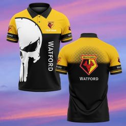 Watford FC Custom Name New Edition Skull Polo Shirt