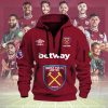 West Ham United FC New Version Quarter Zip Hoodie