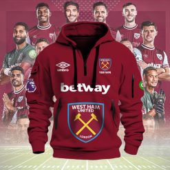 West Ham United FC New Version Quarter Zip Hoodie
