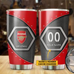 Arsenal FC Custom Name New Edition Tumbler