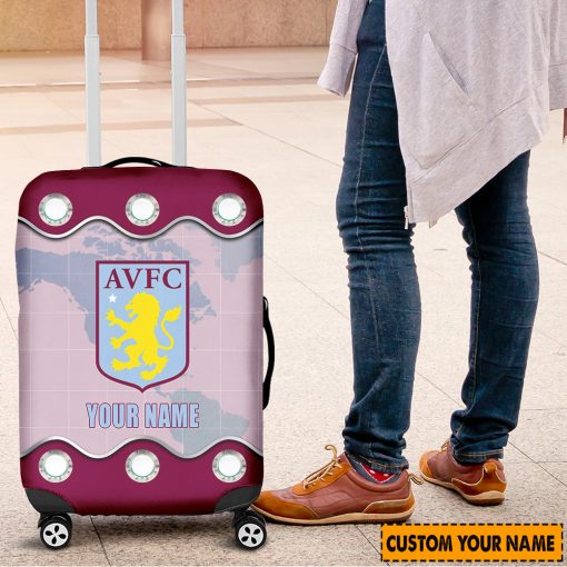 Aston Villa FC Custom Name New Edition Luggage Cover