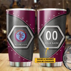 Aston Villa FC Custom Name New Edition Tumbler