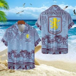 Aston Villa FC Custom Name Unique Tropical Pattern Aloha Outfit