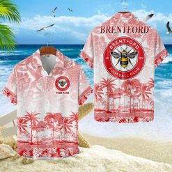 Brentford FC Custom Name Unique Tropical Pattern Aloha Outfit