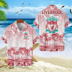 Liverpool FC Custom Name Unique Tropical Pattern Aloha Outfit