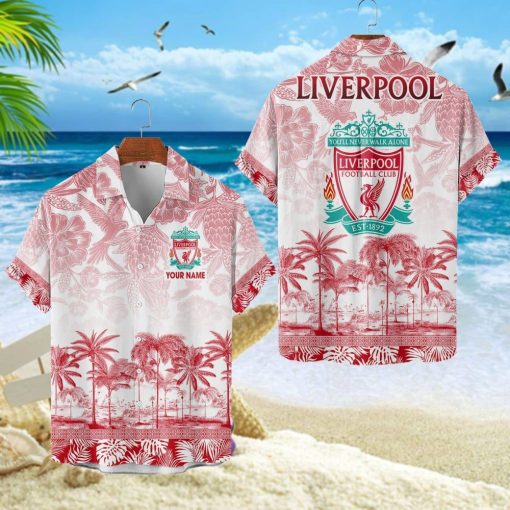 Liverpool FC Custom Name Unique Tropical Pattern Aloha Outfit