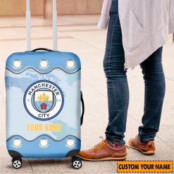 Manchester City Custom Name New Edition Luggage Cover