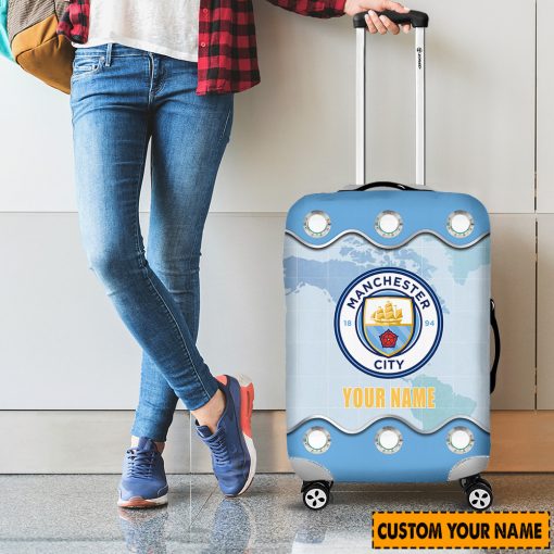 Manchester City Custom Name New Edition Luggage Cover