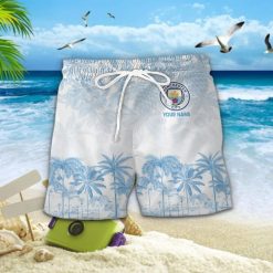 Manchester City Custom Name Unique Tropical Pattern Aloha Outfit